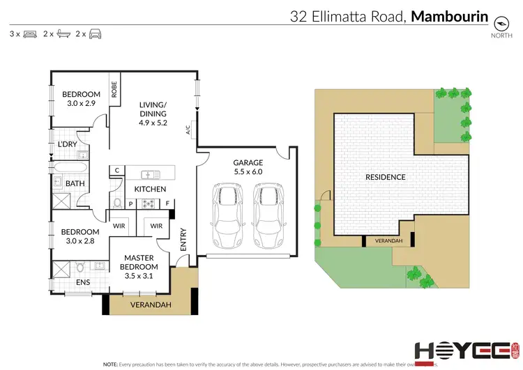 Floorplan of Homely house listing, 32 Ellimatta Road, Mambourin VIC 3024