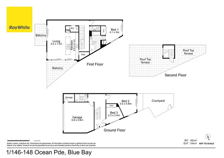 Floorplan of Homely unit listing, 1/146-148 Ocean Parade, Blue Bay NSW 2261