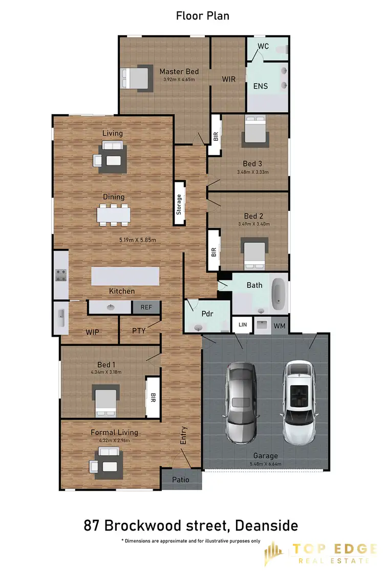 Floorplan of Homely house listing, 87 Brockwood Street, Deanside VIC 3336