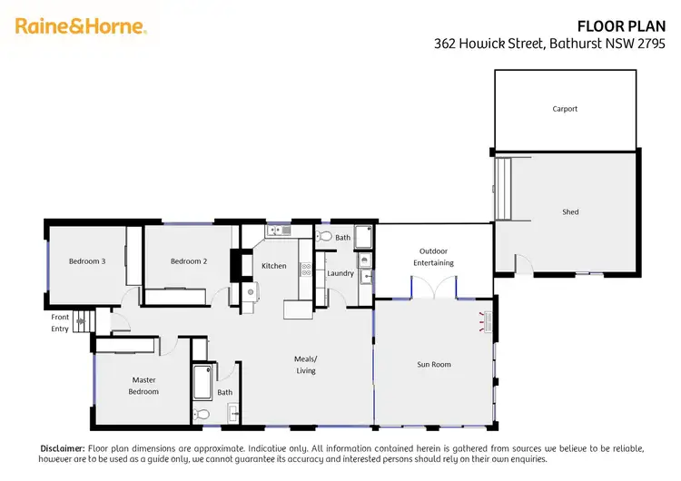 Floorplan of Homely house listing, 362 Howick Street, Bathurst NSW 2795