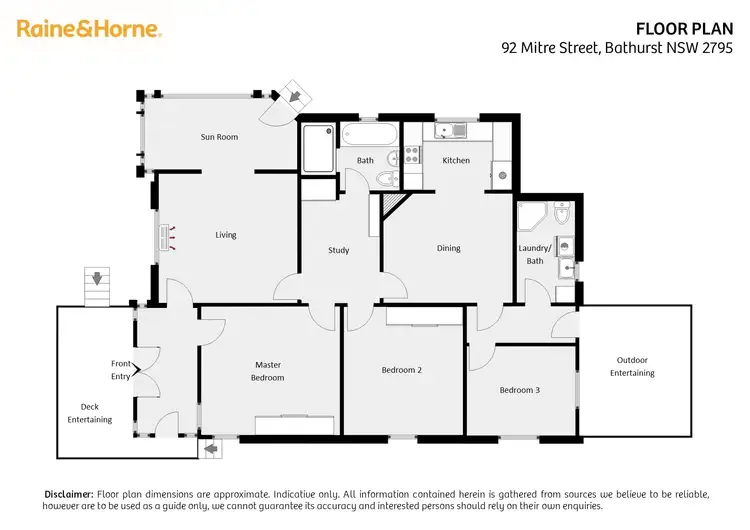 Floorplan of Homely house listing, 92 Mitre Street, Bathurst NSW 2795