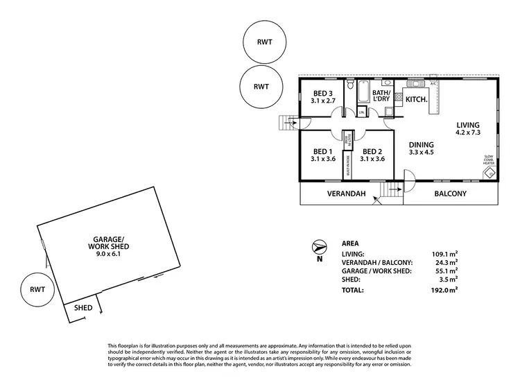 Floorplan of Homely house listing, 2 Edmonds Street, Macclesfield SA 5153