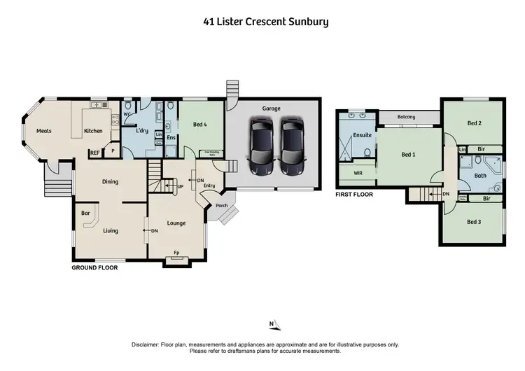 Floorplan of Homely house listing, 41 Lister Crescent, Sunbury VIC 3429
