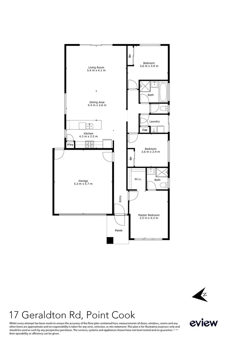 Floorplan of Homely house listing, 17 Geraldton Road, Point Cook VIC 3030
