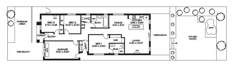 Floorplan of Homely house listing, 46B Todd Road, Para Hills SA 5096