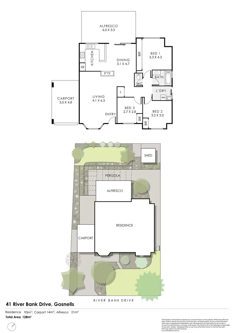 Floorplan of Homely house listing, 41 River Bank Drive, Gosnells WA 6110
