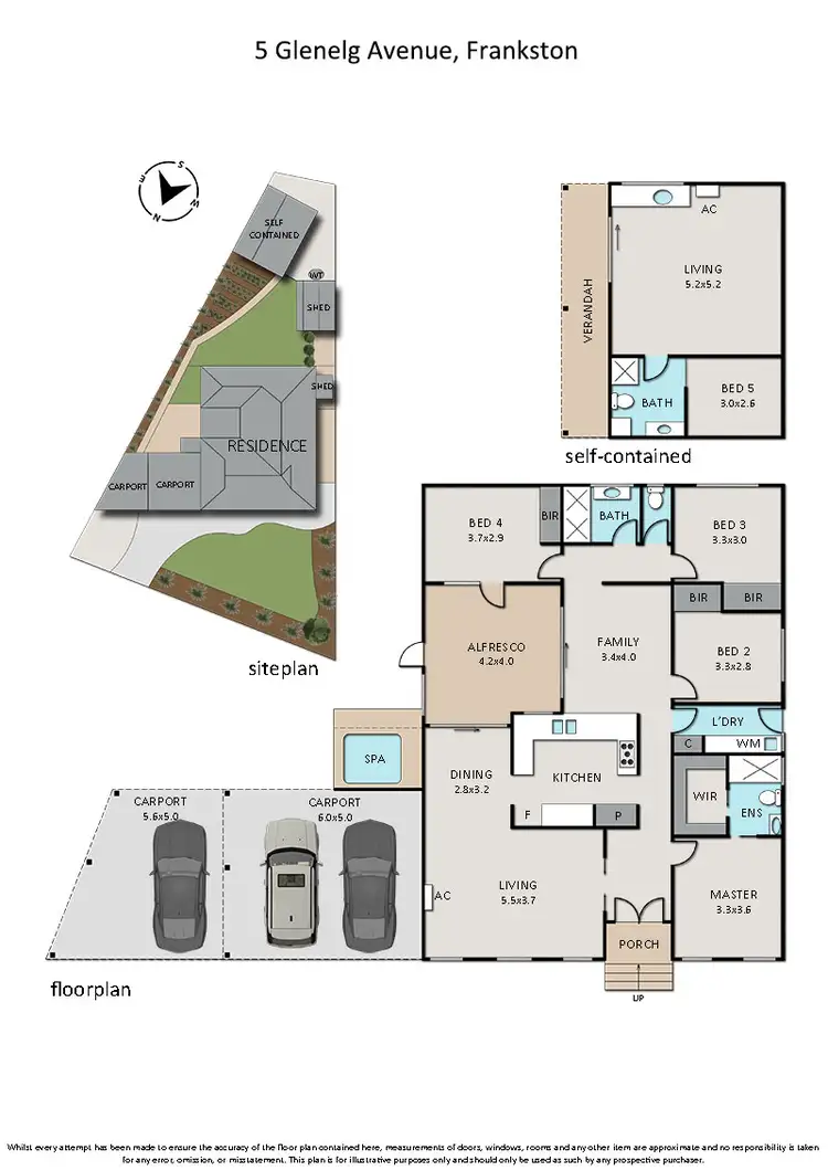 Floorplan of Homely house listing, 5 Glenelg Avenue, Frankston VIC 3199