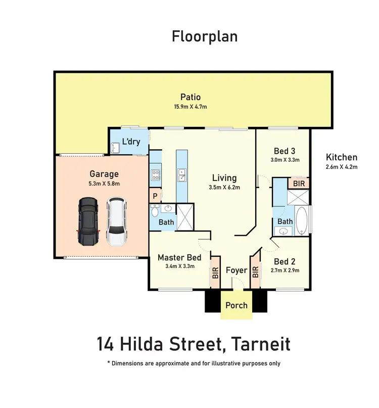 Floorplan of Homely house listing, 14 Hilda Street, Tarneit VIC 3029