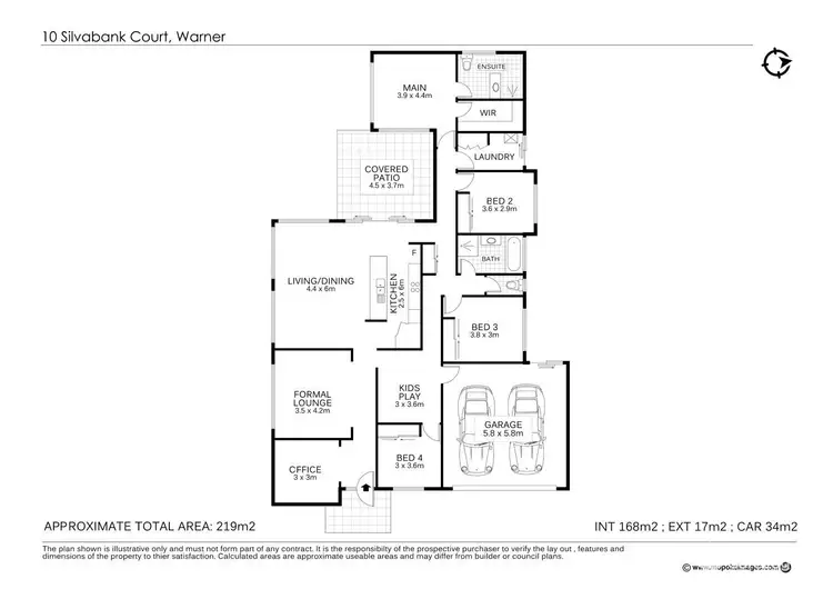 Floorplan of Homely house listing, 10 Silvabank Court, Warner QLD 4500