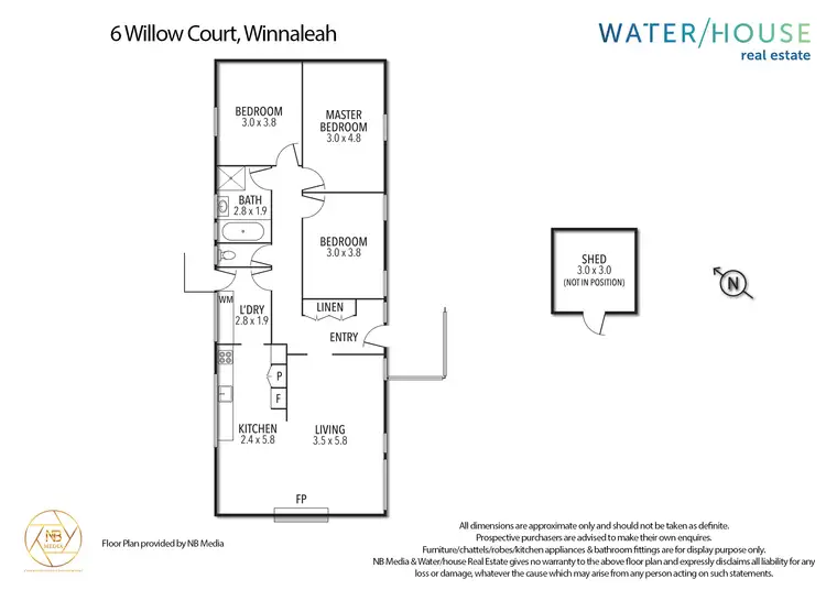 Floorplan of Homely house listing, 6 Willow Court, Winnaleah TAS 7265