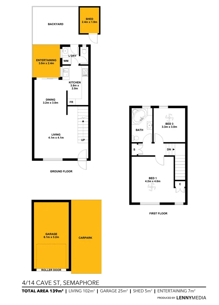 Floorplan of Homely house listing, 4/14 Cave Street, Semaphore SA 5019