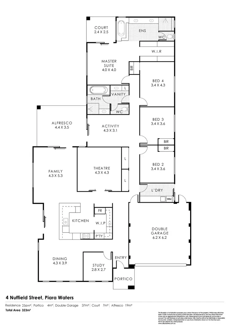 Floorplan of Homely house listing, 4 Nuffield Street, Piara Waters WA 6112
