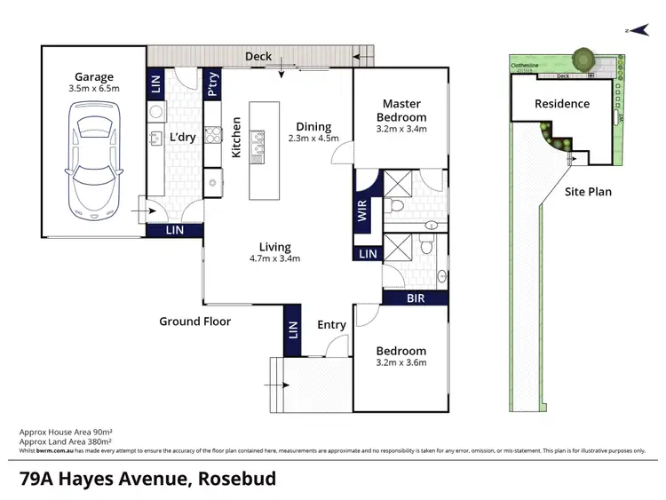 Floorplan of Homely house listing, 79A Hayes Avenue, Rosebud VIC 3939