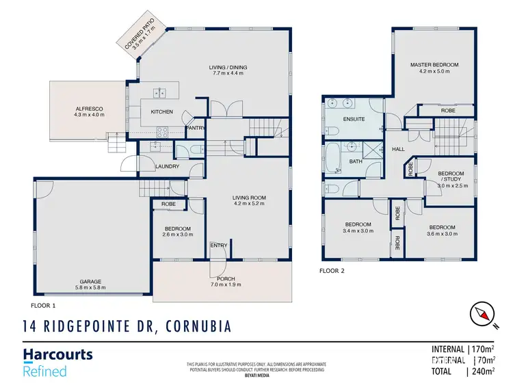 Floorplan of Homely house listing, 14 Ridgepointe Drive, Cornubia QLD 4130