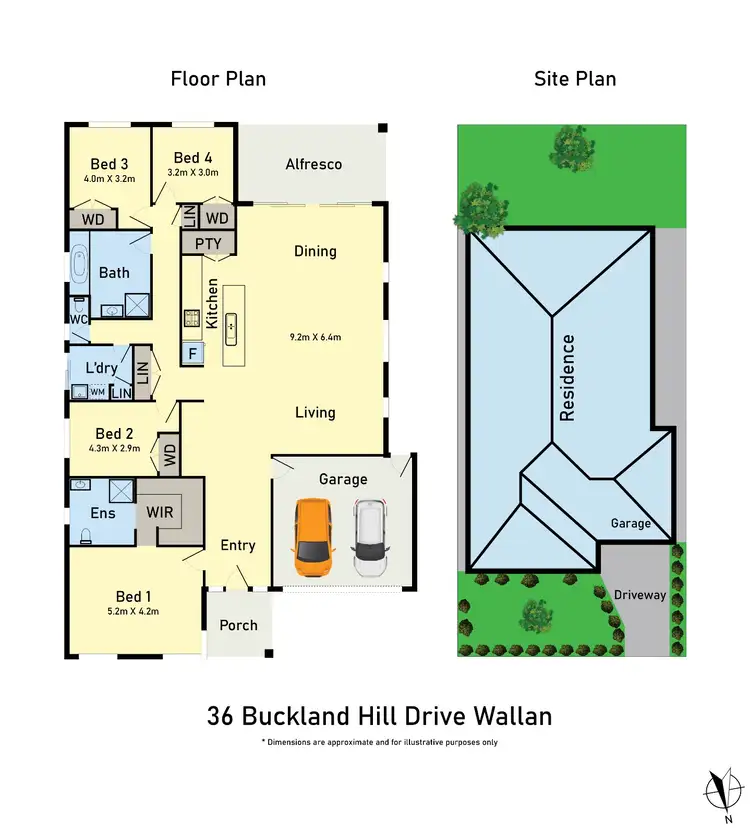 Floorplan of Homely house listing, 36 Buckland Hill Drive, Wallan VIC 3756