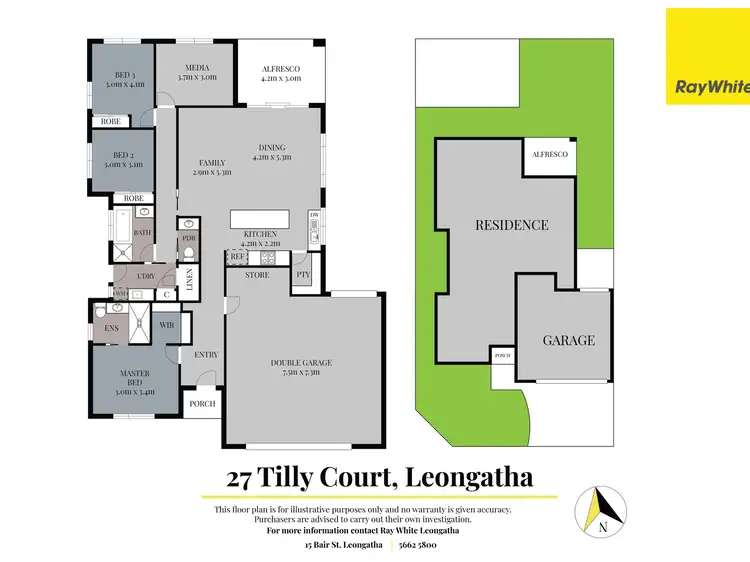 Floorplan of Homely house listing, 27 Tilly Court, Leongatha VIC 3953