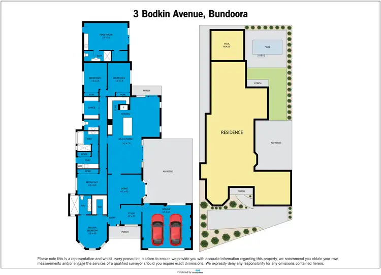 Floorplan of Homely house listing, 3 Bodkin Avenue, Bundoora VIC 3083