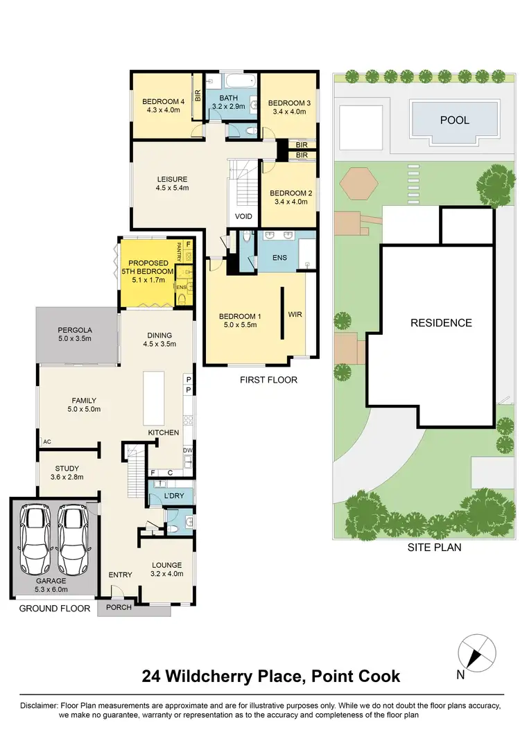 Floorplan of Homely house listing, 24 Wildcherry Place, Point Cook VIC 3030