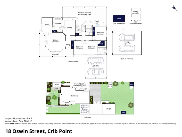 Floorplan of Homely house listing, 18 Oswin Street, Crib Point VIC 3919