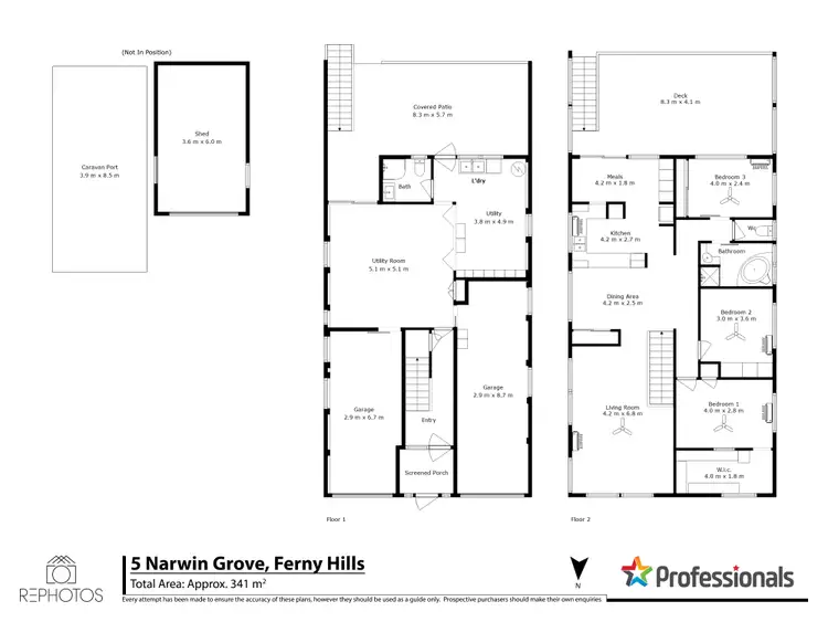 Floorplan of Homely house listing, 5 Narwin Grove, Ferny Hills QLD 4055