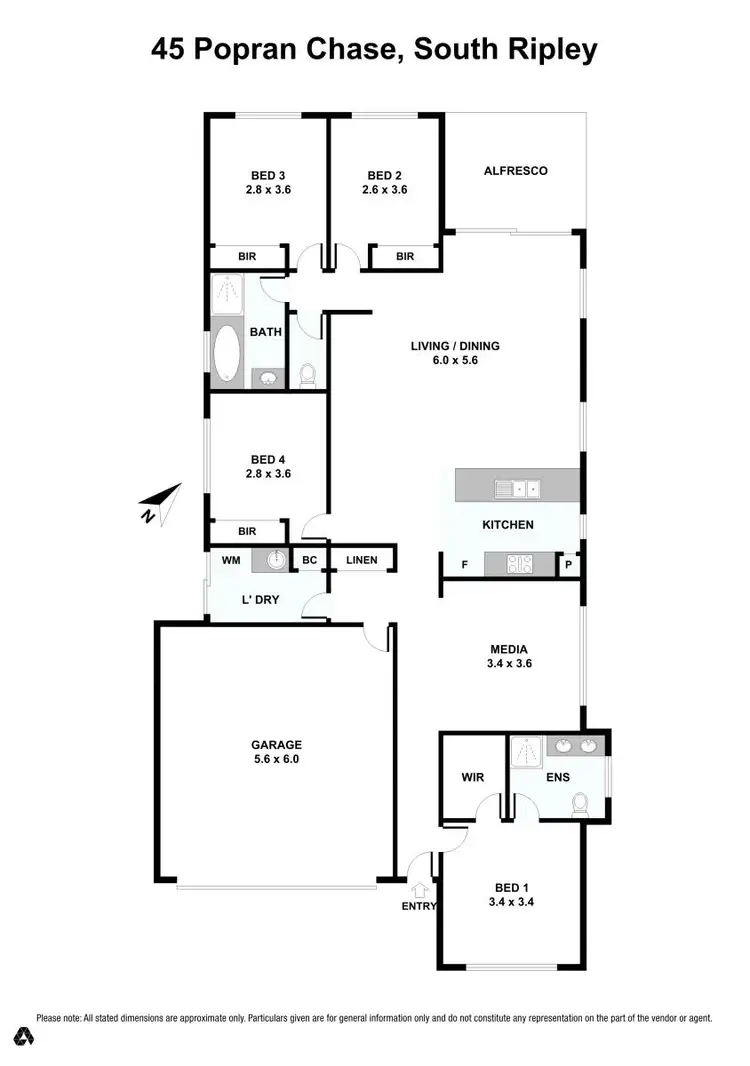 Floorplan of Homely house listing, 45 Popran Chase, South Ripley QLD 4306