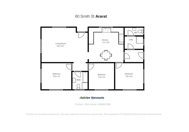 Floorplan of Homely house listing, 60 Smith Street, Ararat VIC 3377