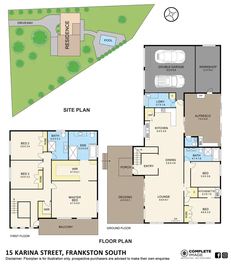 Floorplan of Homely house listing, 15 Karina Street, Frankston South VIC 3199