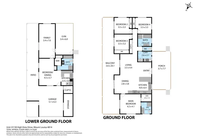 Floorplan of Homely house listing, 37/18 High Vista Drive, Mount Louisa QLD 4814