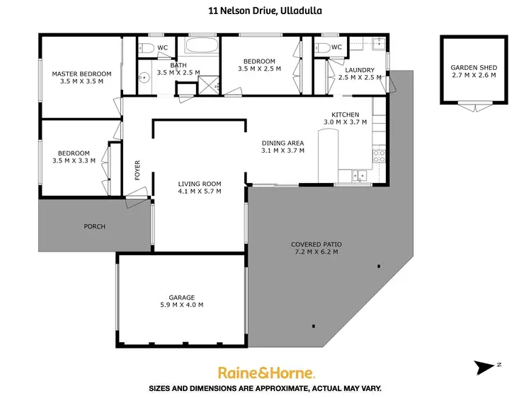 Floorplan of Homely house listing, 11 Nelson Drive, Ulladulla NSW 2539