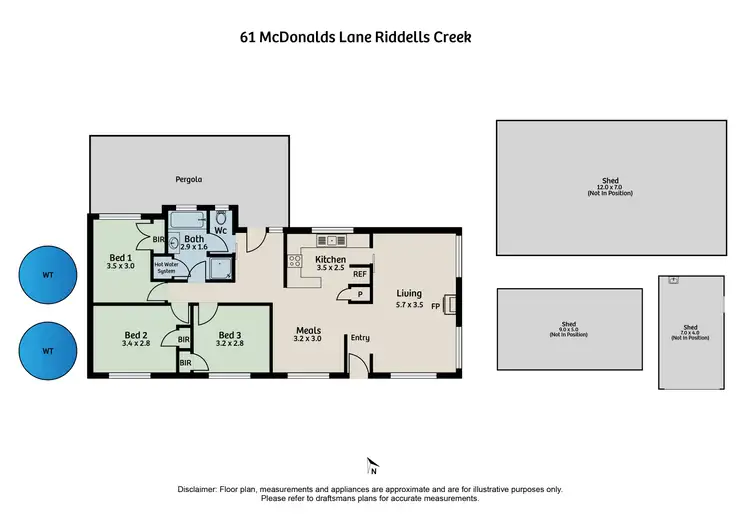 Floorplan of Homely house listing, 61 McDonalds Lane, Riddells Creek VIC 3431