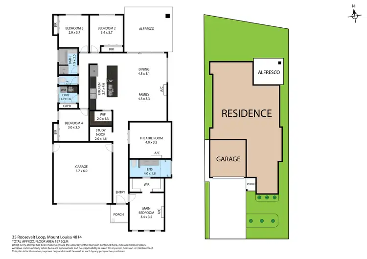 Floorplan of Homely house listing, 35 Roosevelt Loop, Mount Louisa QLD 4814
