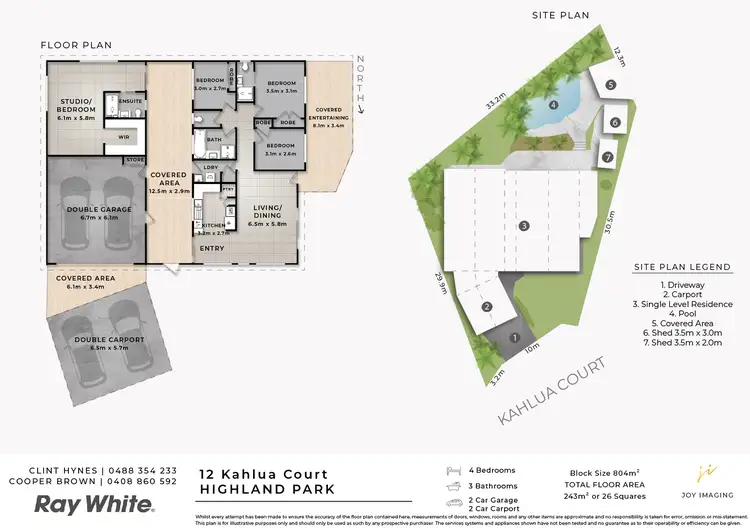 Floorplan of Homely house listing, 12 Kahlua Court, Highland Park QLD 4211