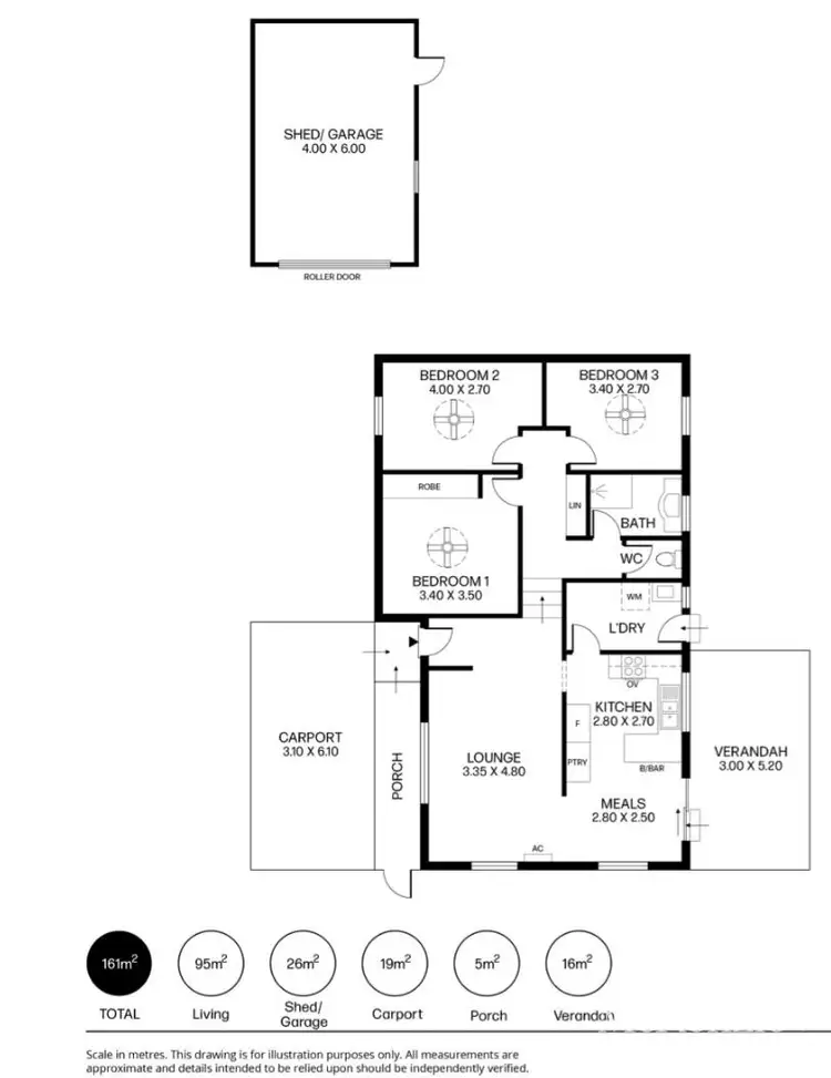 Floorplan of Homely house listing, 370 Grenfell Road, Surrey Downs SA 5126