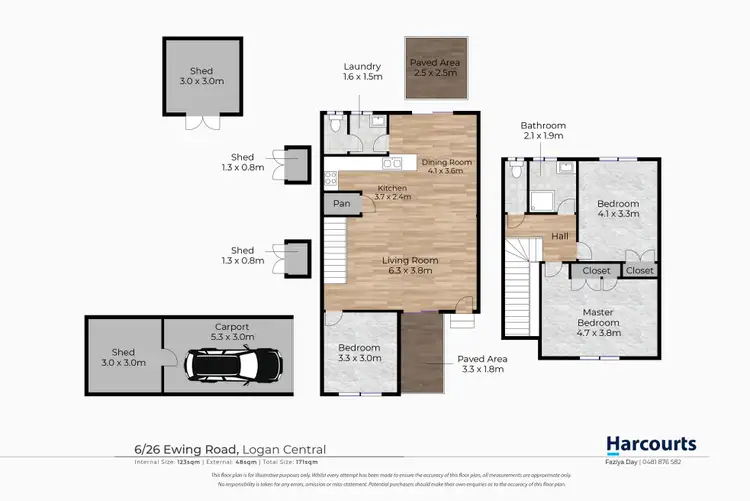 Floorplan of Homely house listing, 6/26 Ewing Road, Logan Central QLD 4114
