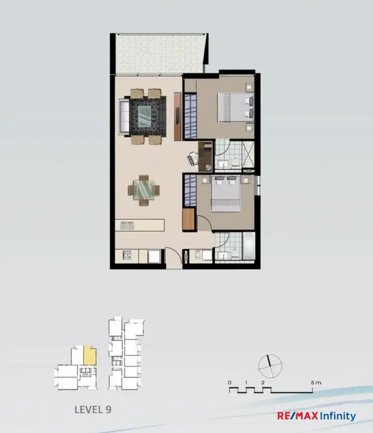 Floorplan of Homely apartment listing, 221/109-113 George Street, Parramatta NSW 2150