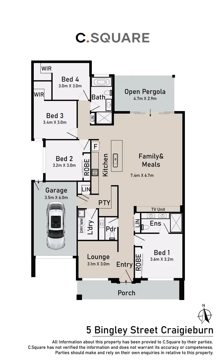 Floorplan of Homely house listing, 5 Bingley Street, Craigieburn VIC 3064