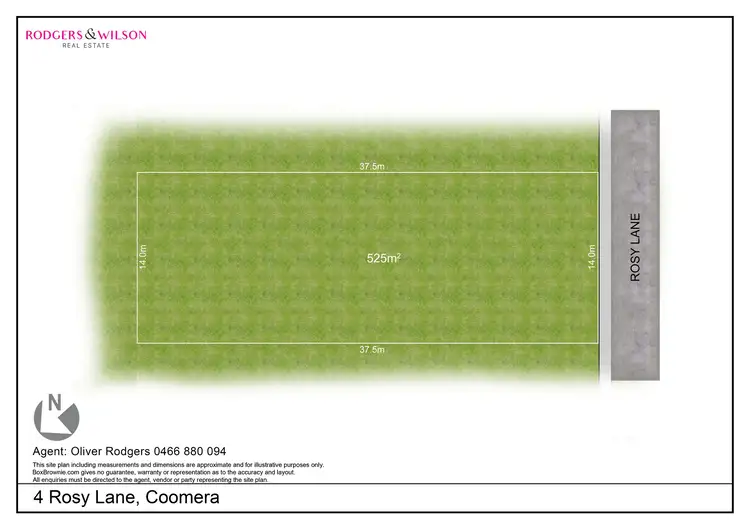 Floorplan of Homely land listing, 4 Rosy Lane, Coomera QLD 4209