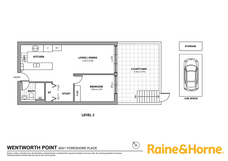 Floorplan of Homely apartment listing, 203/1 Foreshore Place, Wentworth Point NSW 2127