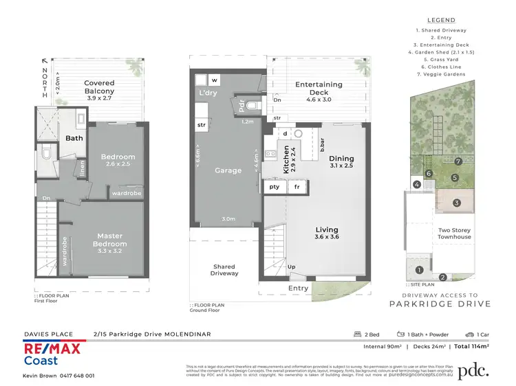 Floorplan of Homely townhouse listing, 2/15 Parkridge Drive, Molendinar QLD 4214