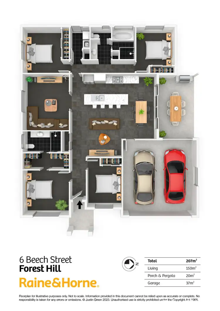 Floorplan of Homely house listing, 6 Beech Street, Forest Hill NSW 2651