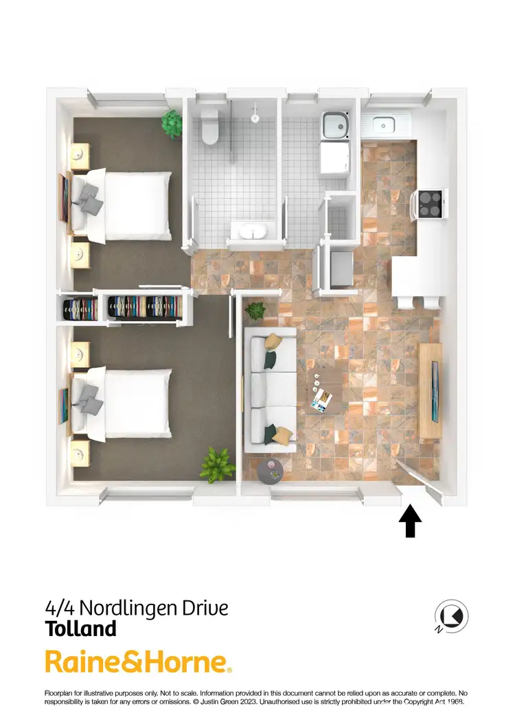 Floorplan of Homely unit listing, 4/4 Nordlingen Drive, Tolland NSW 2650