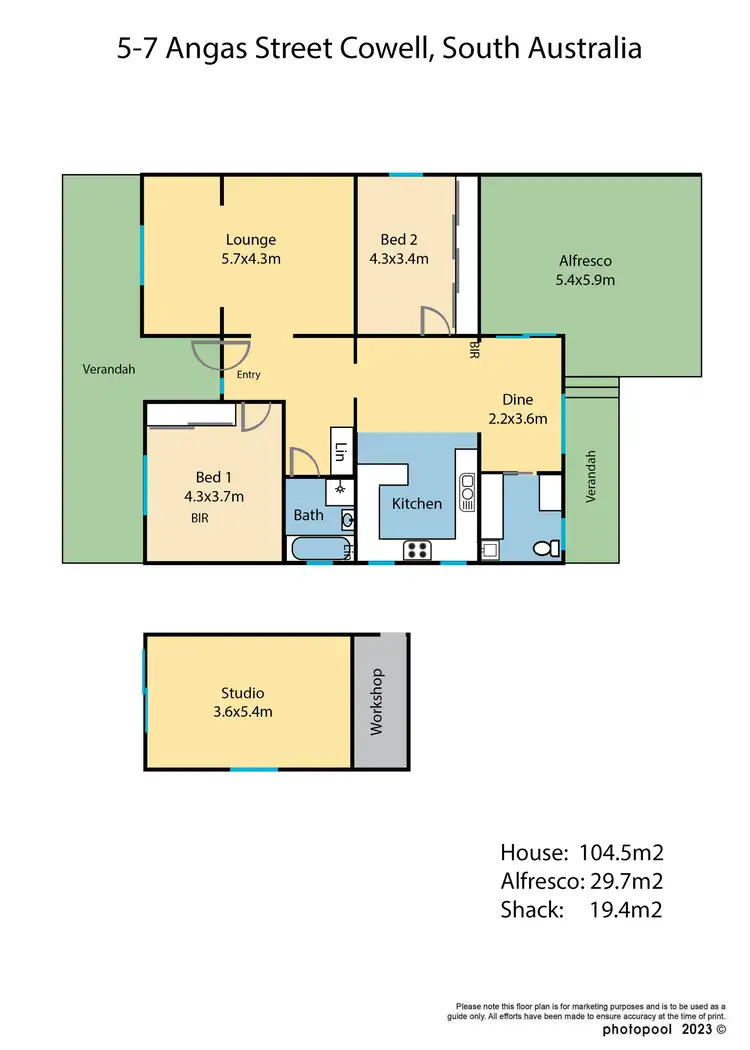 Floorplan of Homely house listing, 5-7 Angas Street, Cowell SA 5602