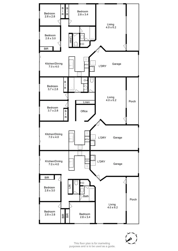 Floorplan of Homely block of units listing, 3131 South Arm Road, South Arm TAS 7022