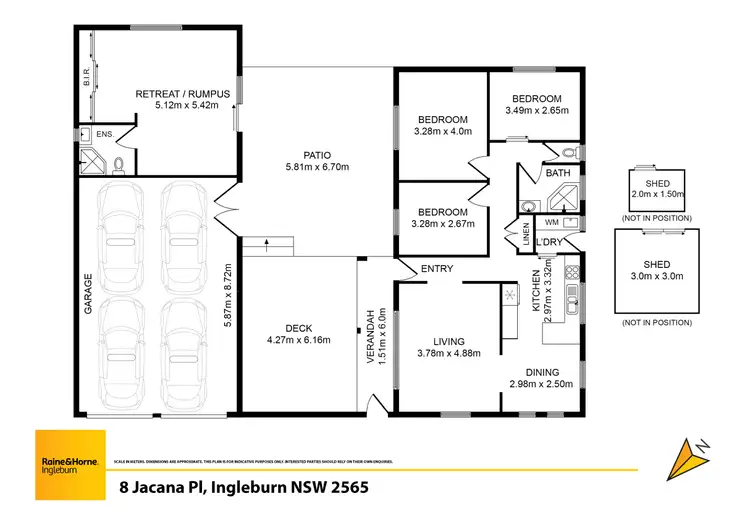 Floorplan of Homely house listing, 8 Jacana Place, Ingleburn NSW 2565