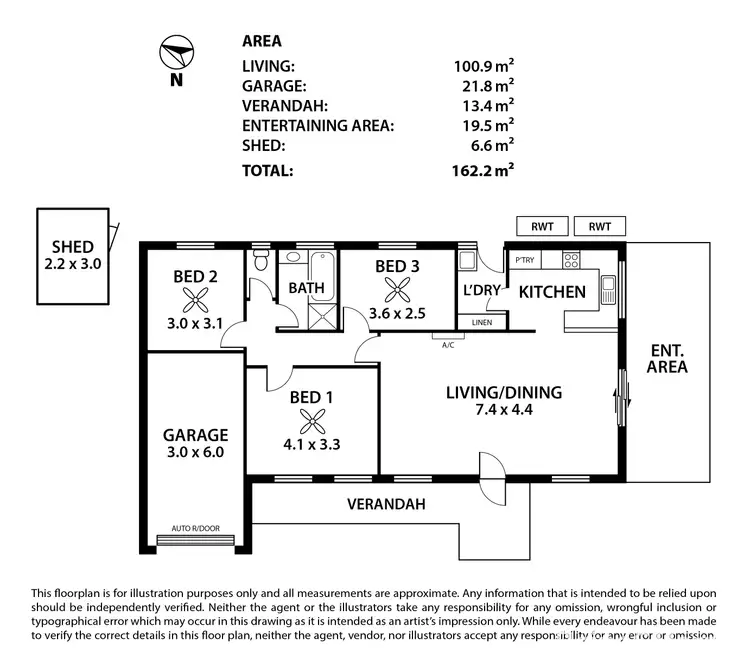 Floorplan of Homely unit listing, 3/6 Milnes Road, Strathalbyn SA 5255