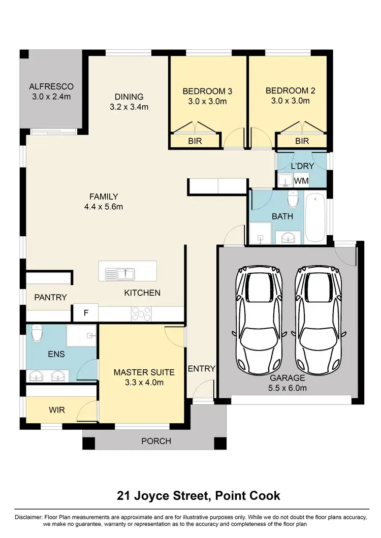 Floorplan of Homely house listing, 21 Joyce Street, Point Cook VIC 3030