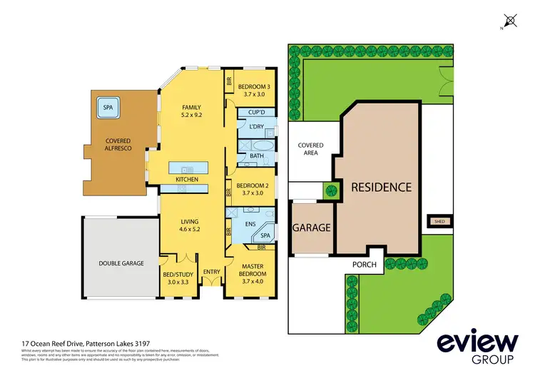 Floorplan of Homely house listing, 17 Ocean Reef Drive, Patterson Lakes VIC 3197