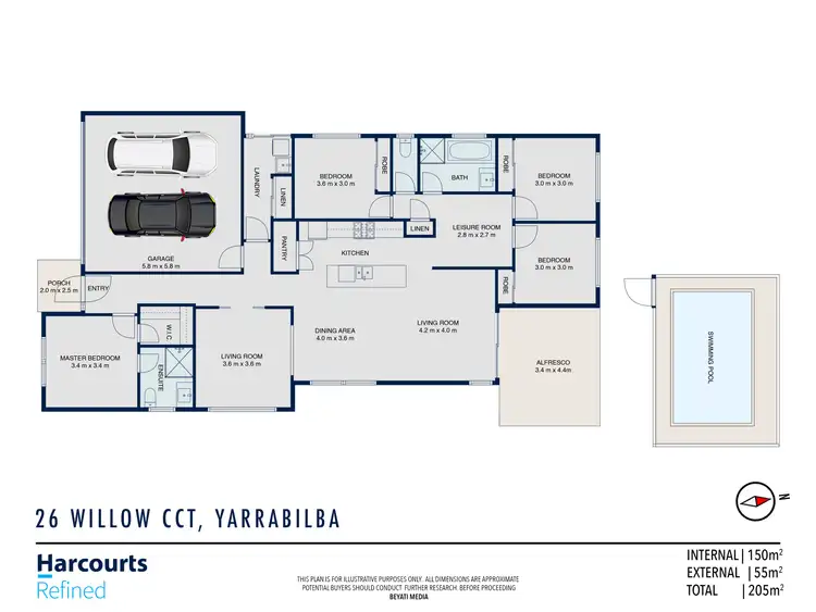 Floorplan of Homely house listing, 26 Willow Circuit, Yarrabilba QLD 4207