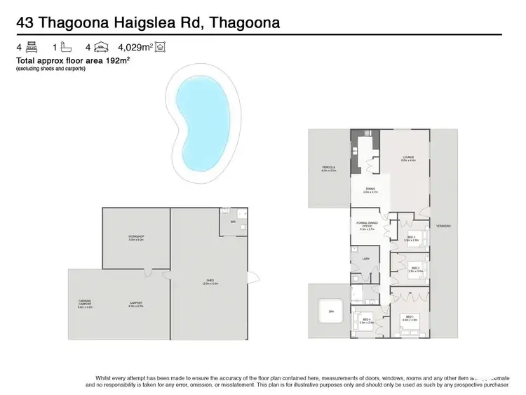 Floorplan of Homely house listing, 43-43 Thagoona Haigslea Road, Thagoona QLD 4306