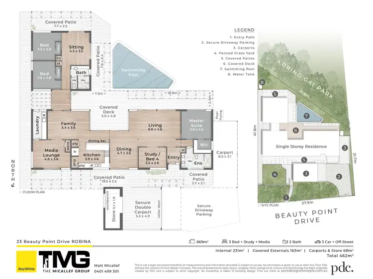 Floorplan of Homely house listing, 23 Beauty Point Drive, Robina QLD 4226